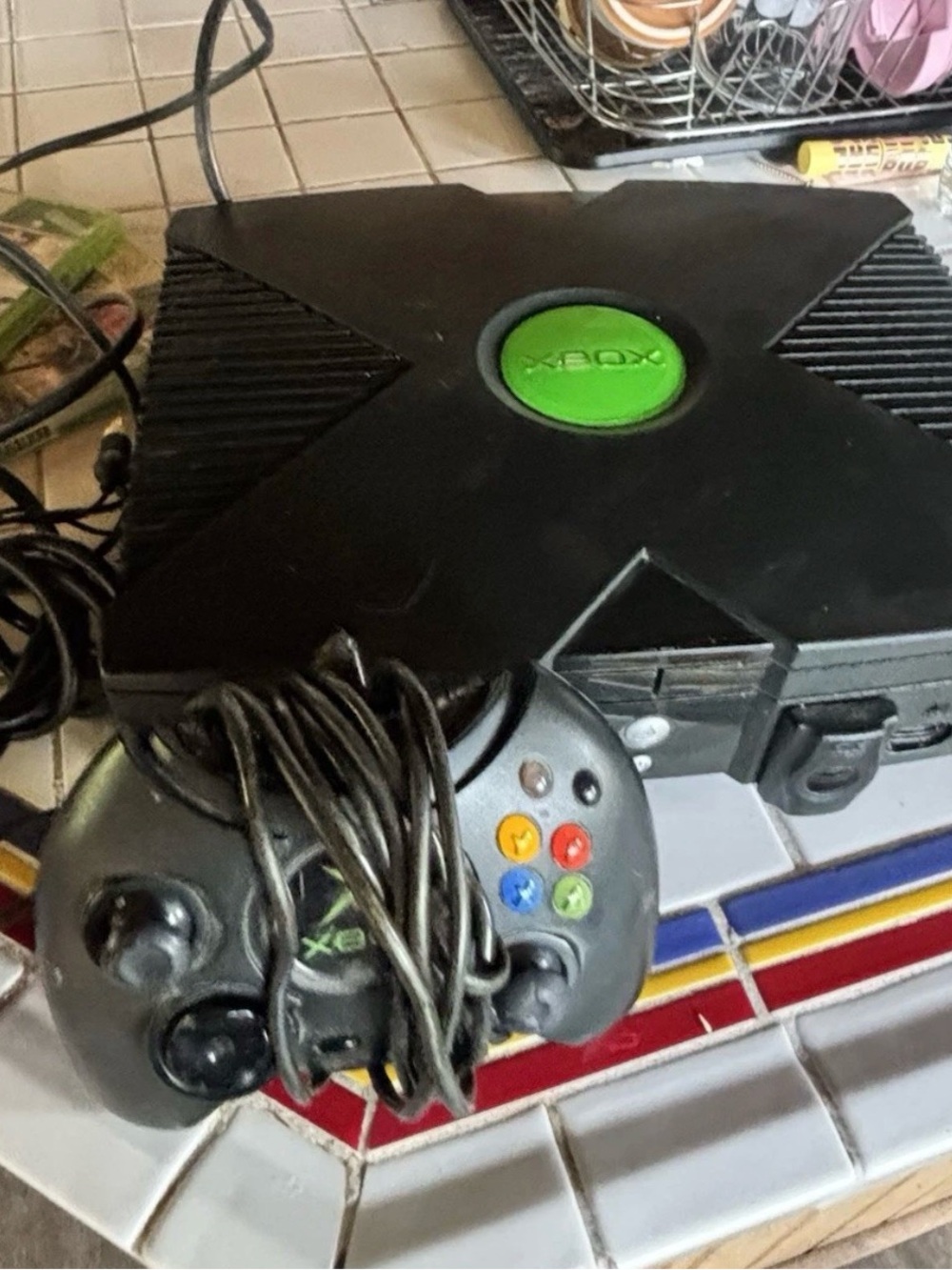 Microsoft Xbox Original Black Console with Black Controller
